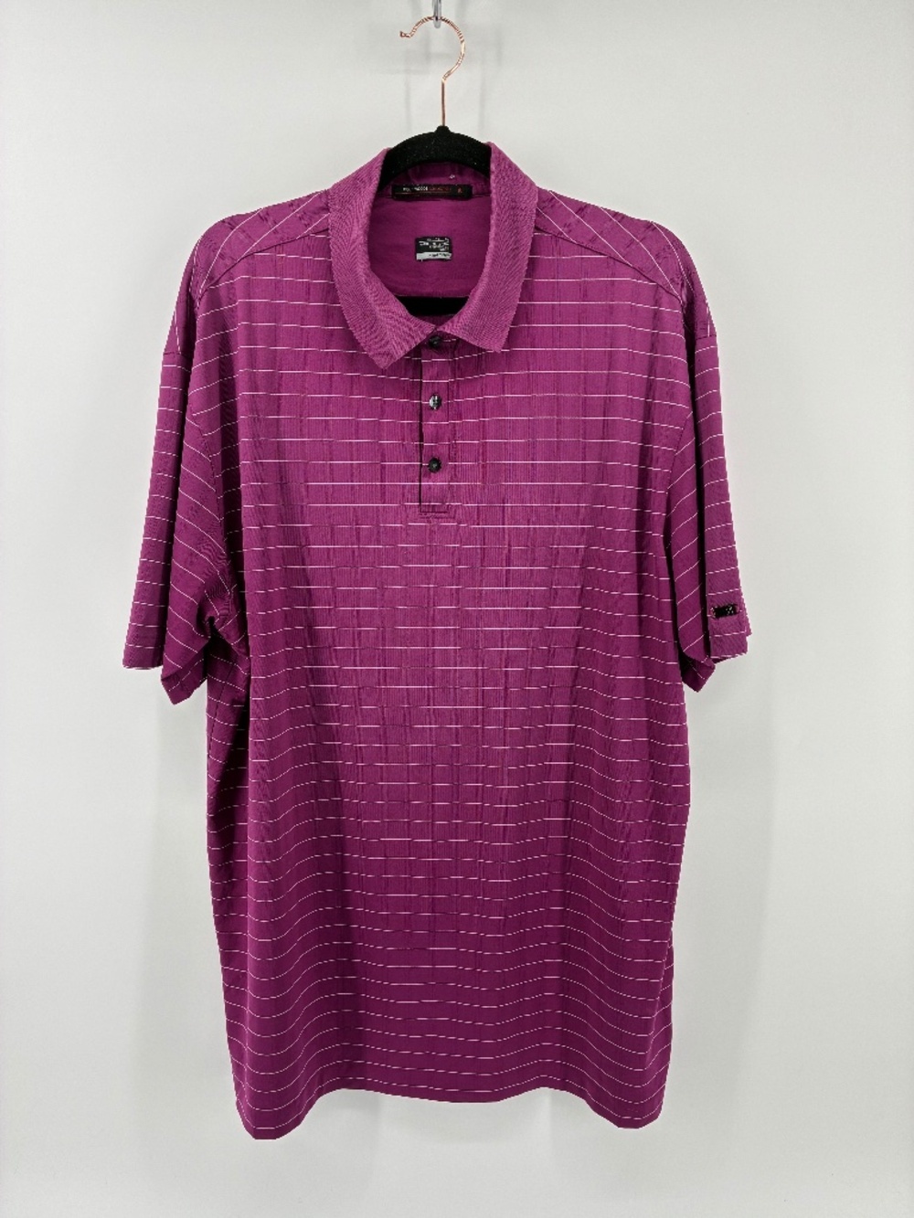 Nike Dri Fit Tiger Woods Collection Men’s Striped Polo Tee